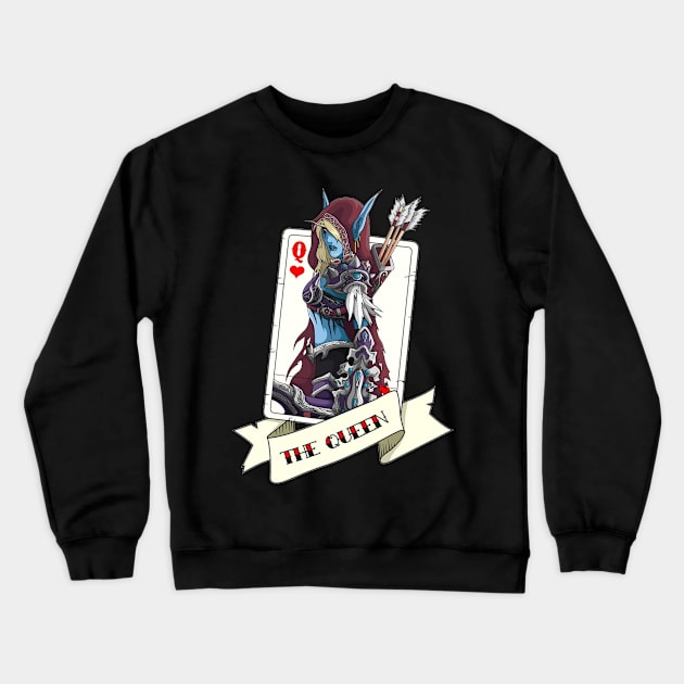 sylvanas Crewneck Sweatshirt by dubcarnage